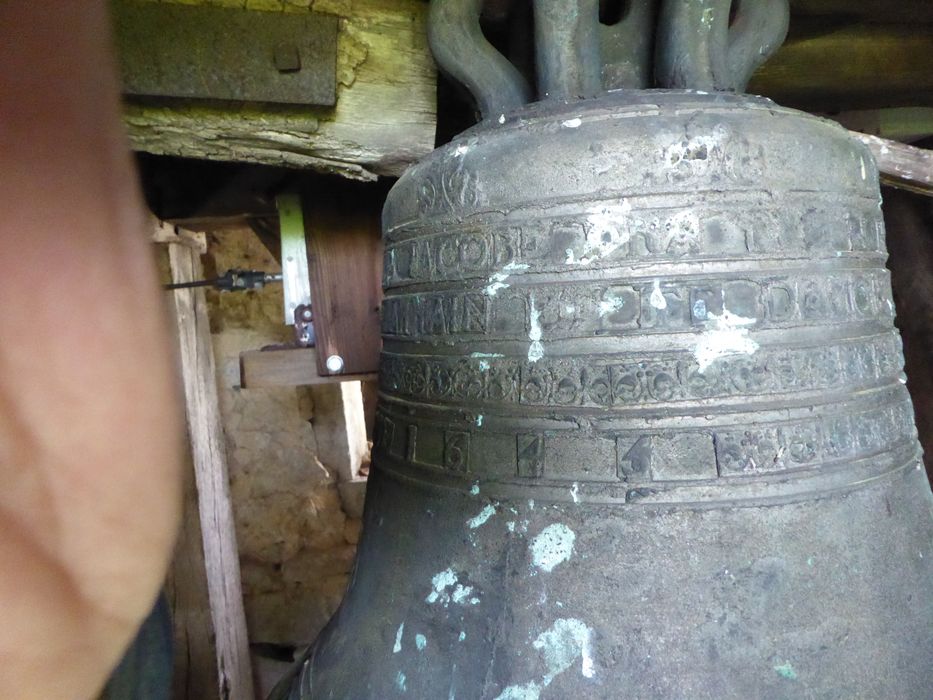 cloche, détail des registres