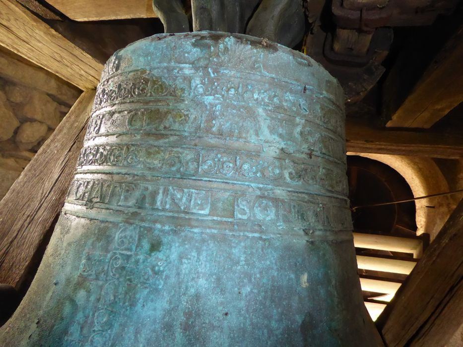 cloche, détail des registres