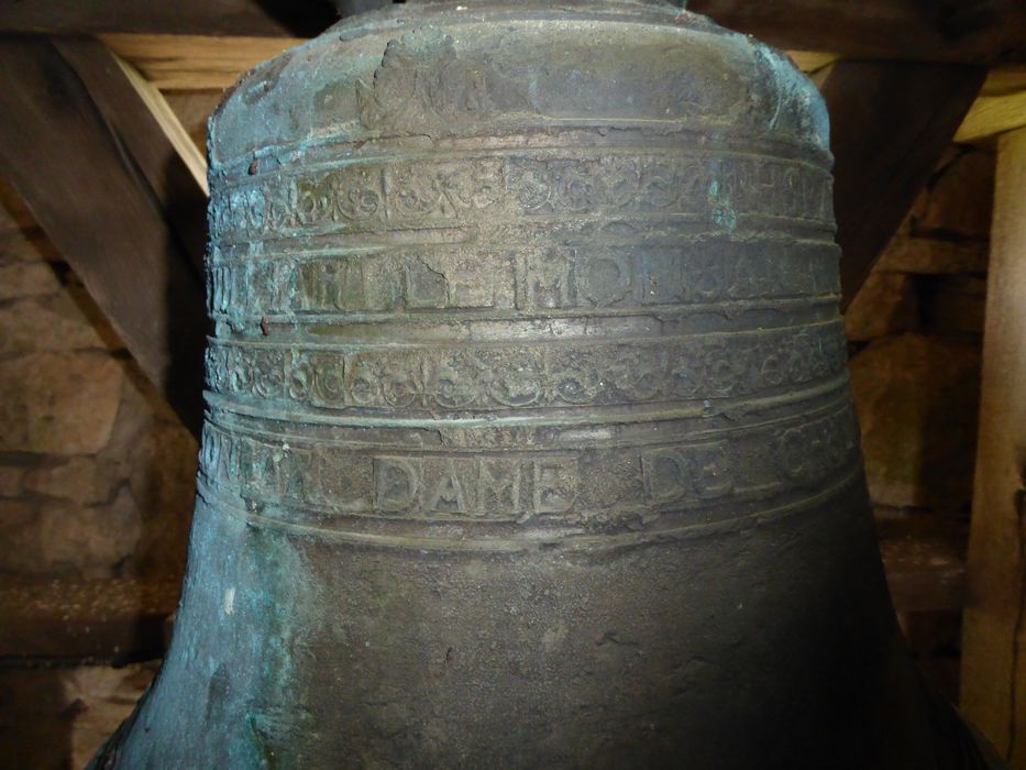 cloche, détail des registres
