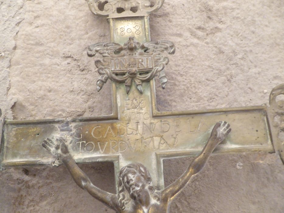 croix de procession, détail