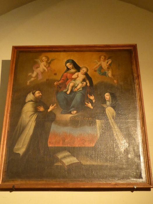 tableau : Donation du scapulaire par la Vierge à l'Enfant