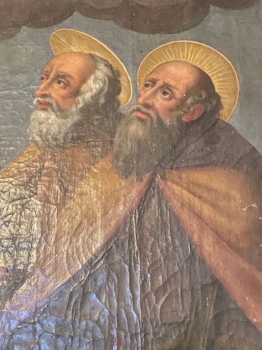 tableau : Donation du scapulaire, détail