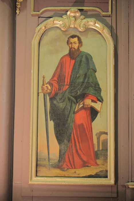 triptyque : Saint Gengulphe entouré de saint Pierre et saint Paul, vue partielle