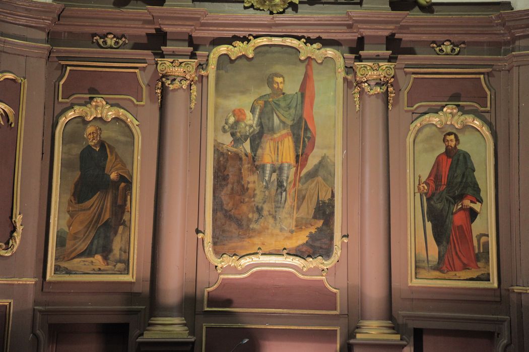 triptyque : Saint Gengulphe entouré de saint Pierre et saint Paul