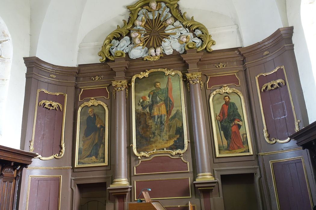 triptyque : Saint Gengulphe entouré de saint Pierre et saint Paul