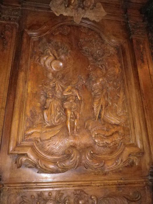 retable des fonts baptismaux, détail