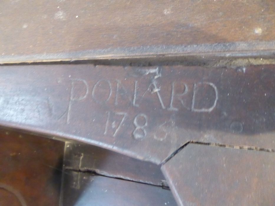 stalles, détail d’une inscription