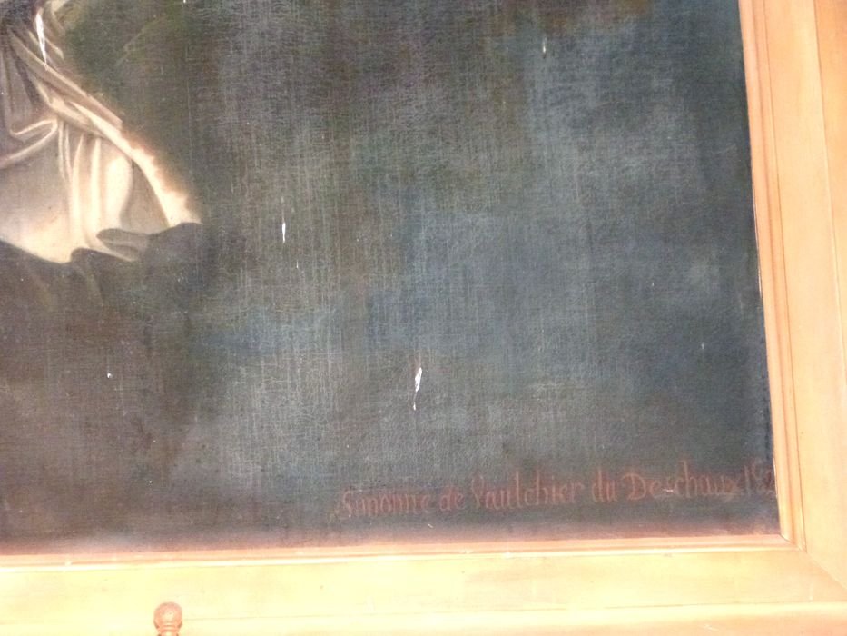 tableau : saint Étienne, détail de l’inscription