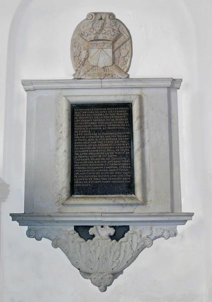 Plaque funéraire de Jacques d'Etampes, marquis de la Ferté-Imbault