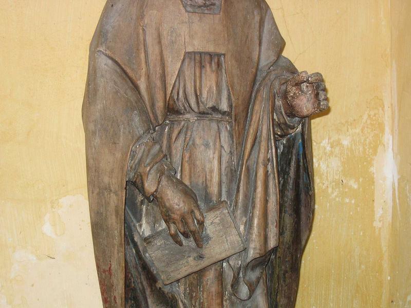 détail de la statue : saint Taurin