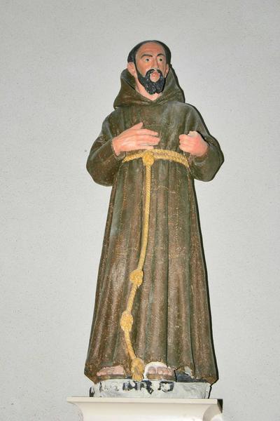 vue générale de la statue de saint François d'Assise