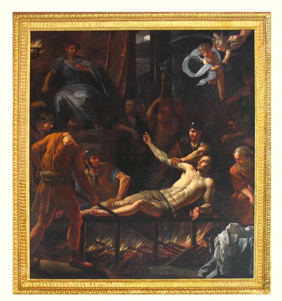 vue générale du tableau :Martyre de saint Laurent (le)