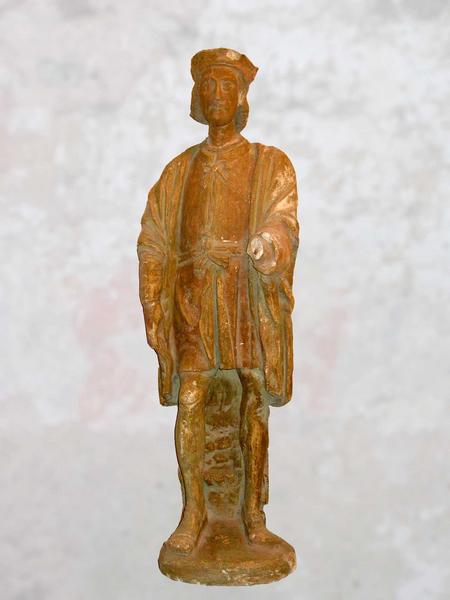 vue générale de la statue : saint Hubert - © Ministère de la Culture (France), Conservation des antiquités et des objets d'art du Loir-et-Cher, tous droits réservés 