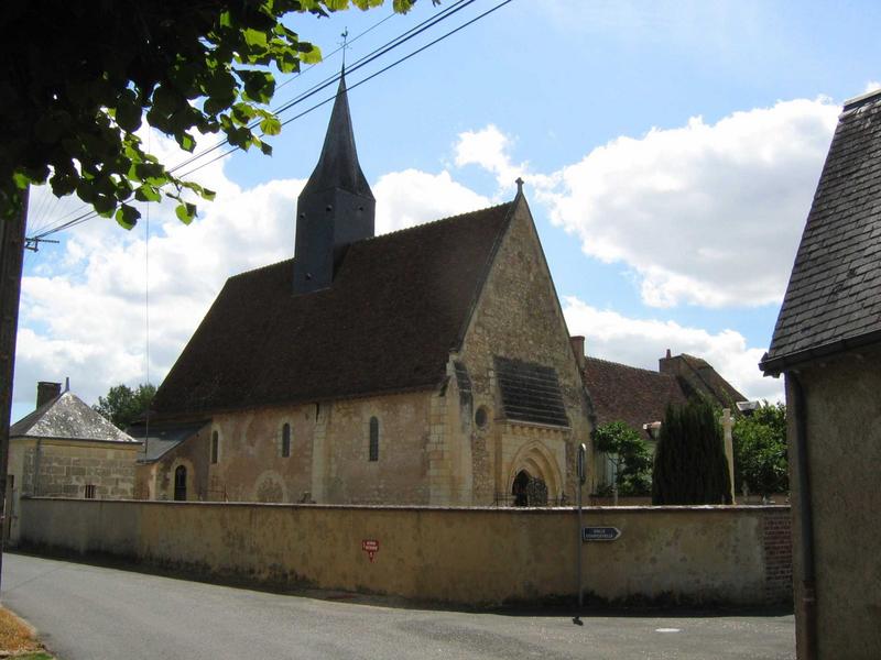 vue du porche occidental de l'église