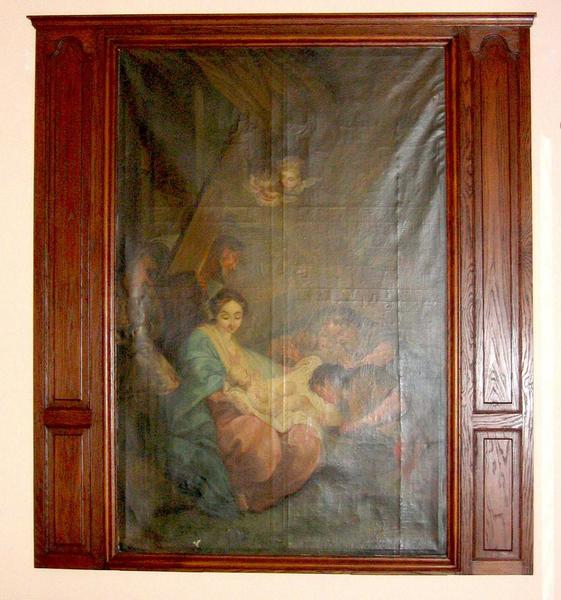 vue générale du tableau : adoration des bergers (l') - © Ministère de la Culture (France), Conservation des antiquités et des objets d'art du Loir-et-Cher, tous droits réservés 