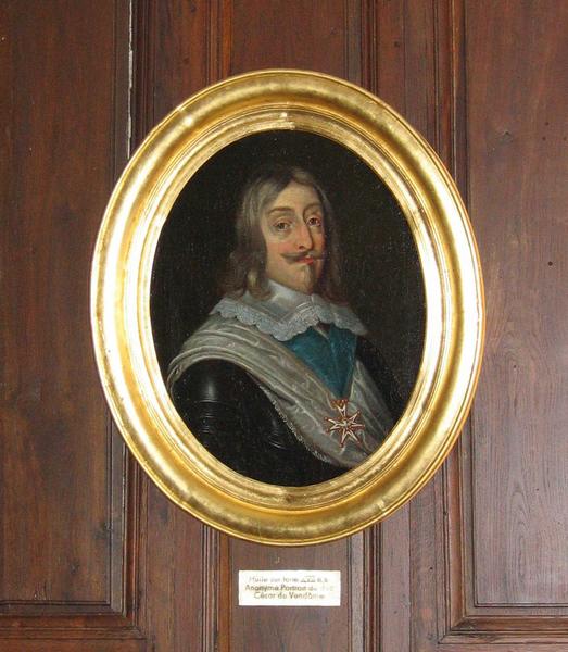 vue générale du tableau : portrait présumé de César de Vendôme - © Ministère de la Culture (France), Conservation des antiquités et des objets d'art du Loir-et-Cher, tous droits réservés