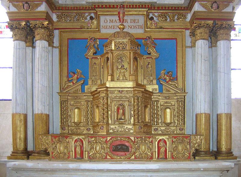 vue générale du tabernacle du retable du maître-autel