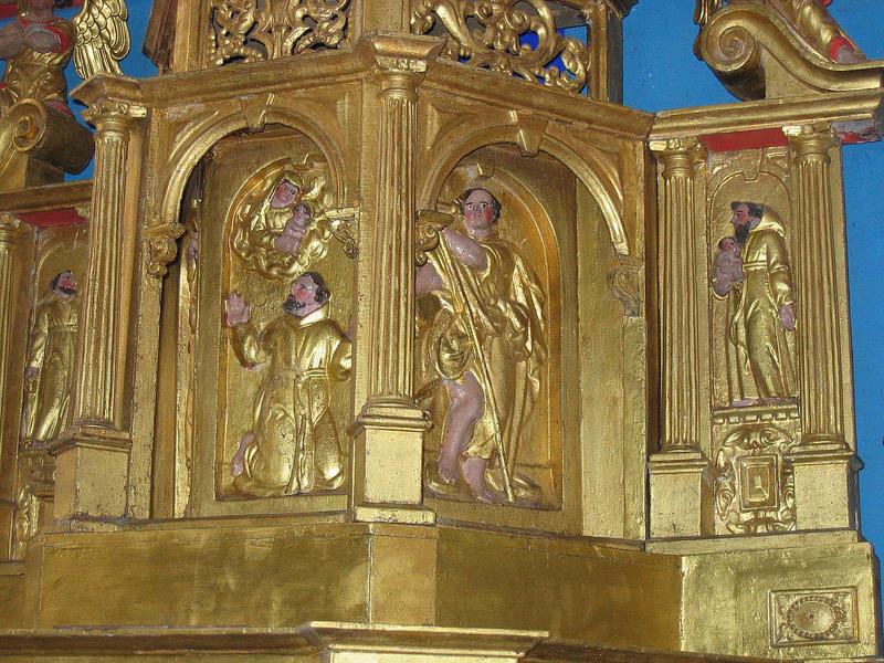 détails du tabernacle du retable du maître-autel