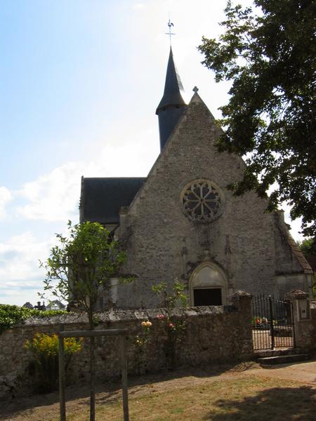 église Saint-Hilaire : vue générale, façade occidentale