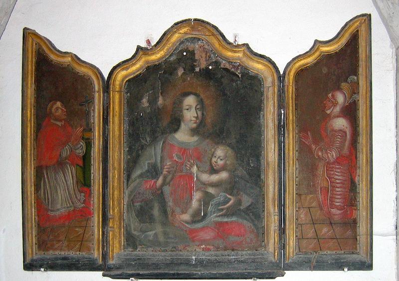 tableau, cadre (triptyque), vue générale