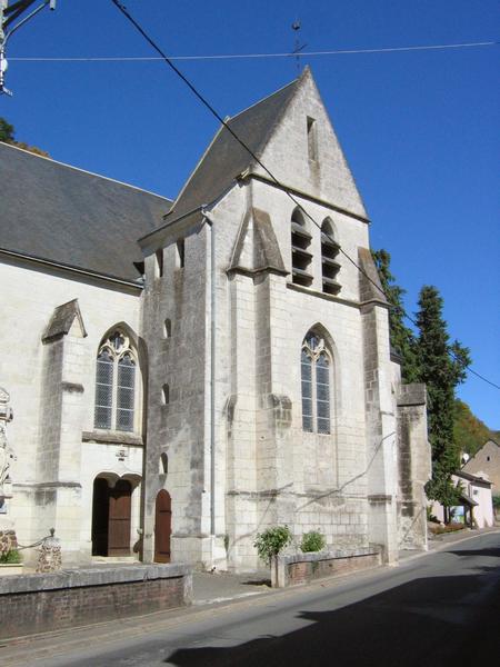 église Saint-Almyr : vue générale du clocher, flanc Est