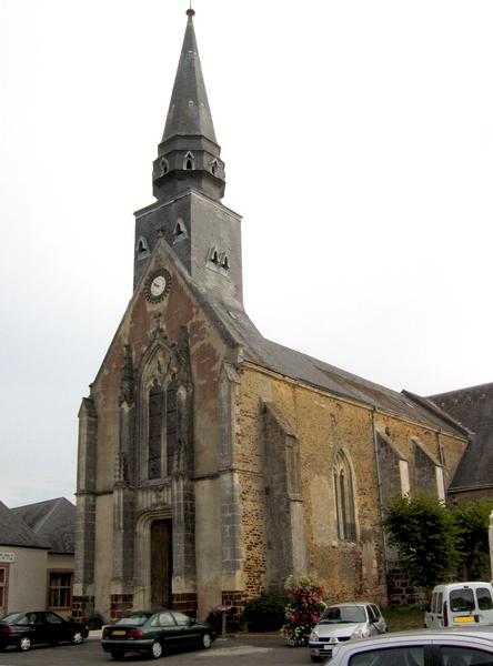 église Saint-Pierre : vue générale, façade occidentale