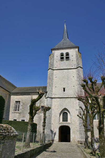 église Saint-Martin : vue générale du clocher, flanc Sud