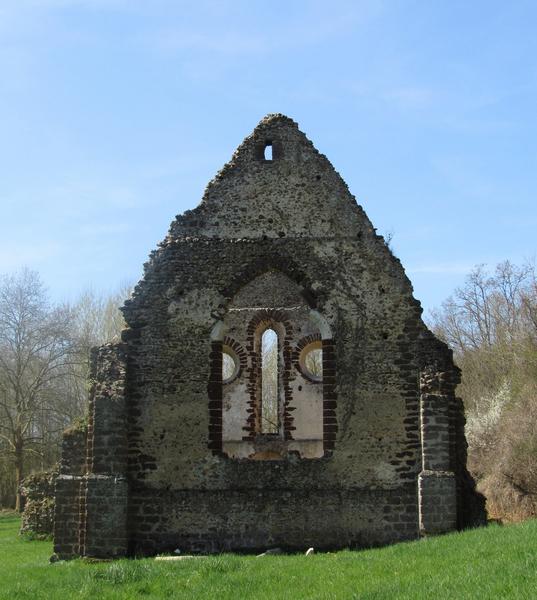 Ruines de la chapelle de Guériteau : vue générale du chevet