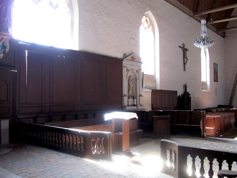lambris de revêtement, clôture de choeur (table de communion), vue partielle - © Ministère de la Culture (France), Conservation des antiquités et des objets d'art du Loir-et-Cher, tous droits réservés 