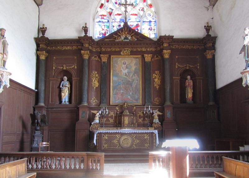 autel, tabernacle, retable, statues (maître-autel) - © Ministère de la Culture (France), Conservation des antiquités et des objets d'art du Loir-et-Cher, tous droits réservés 