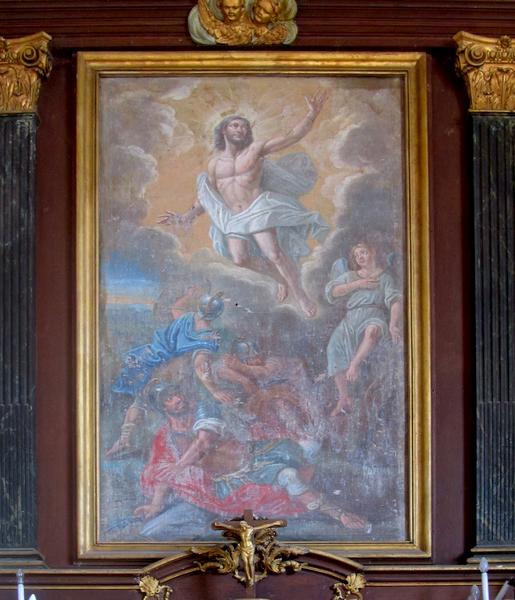 tableau du maître-autel : Résurrection (la), vue générale - © Ministère de la Culture (France), Conservation des antiquités et des objets d'art du Loir-et-Cher, tous droits réservés 