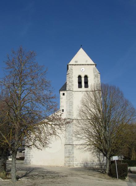 Ancienne église de Saint-Aignan d'Herbilly : vue générale du clocher