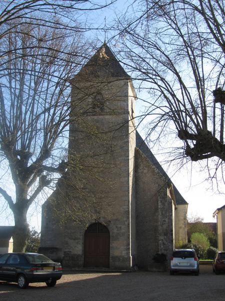 Eglise Saint-Gervais Saint-Protais : façade occidentale, vue générale