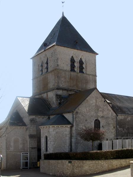 Eglise Saint-Bohaire : vue générale du clocher