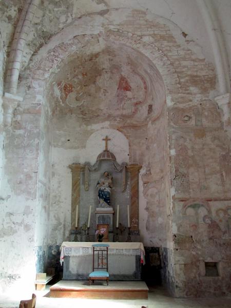 peintures monumentales : scènes de la vie de la Vierge, vue générale