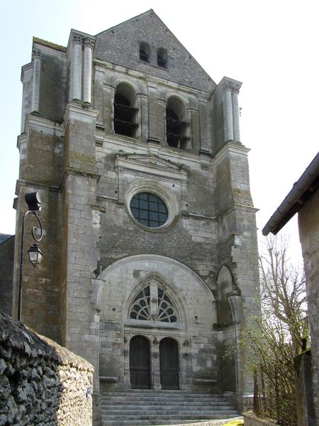 Eglise Saint-Dyé : façade occidentale, vue générale