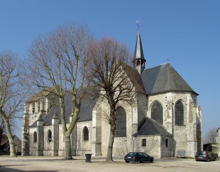 Eglise Saint-Dyé : ensemble sud-est, vue générale