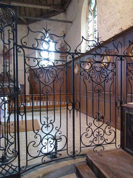 clôture de choeur, vue partielle