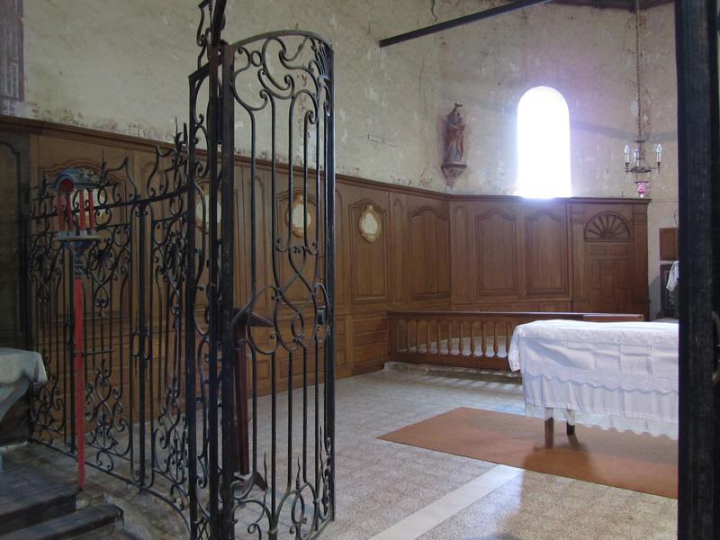 clôture de choeur, vue partielle