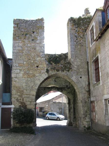 porte de ville, façade ouest de la porte est, vue générale