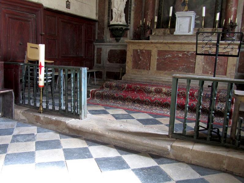 clôture de choeur (table de communion), vue générale - © Ministère de la Culture (France), Conservation des antiquités et des objets d'art du Loir-et-Cher, tous droits réservés 