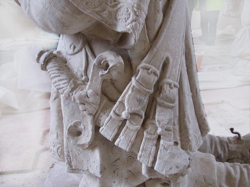 statue (statue funéraire) d'Honoré Barentin, détail - © Ministère de la Culture (France), Conservation des antiquités et des objets d'art du Loir-et-Cher, tous droits réservés