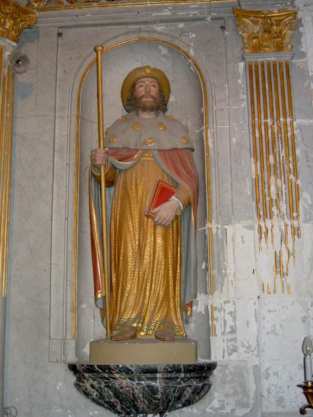 statue du maître-autel : saint Jacques, vue générale