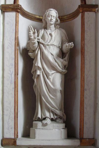 statue : saint Jean, vue générale - © Ministère de la Culture (France), Conservation des antiquités et des objets d'art du Loir-et-Cher, tous droits réservés