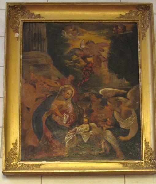 tableau : Nativité (la), vue générale - © Ministère de la Culture (France), Conservation des antiquités et des objets d'art du Loir-et-Cher, tous droits réservés 