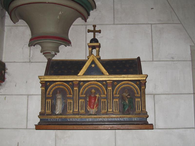 châsse (châsse-reliquaire) : saint Ursin, vue générale - © Ministère de la Culture (France), Conservation des antiquités et des objets d'art du Loir-et-Cher, tous droits réservés 