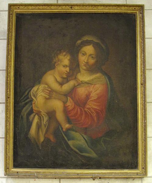 tableau : Vierge à l'enfant, vue générale - © Ministère de la Culture (France), Conservation des antiquités et des objets d'art du Loir-et-Cher, tous droits réservés