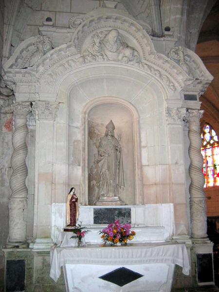 retable et autel latéral nord, vue générale