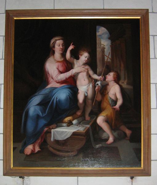 tableau : Vierge à l'enfant et saint Jean-Baptiste, vue générale
