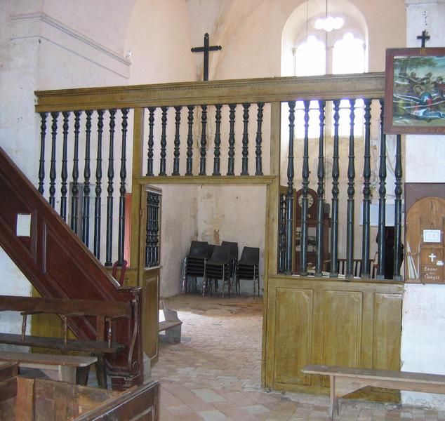 clôture de la chapelle nord, vue générale